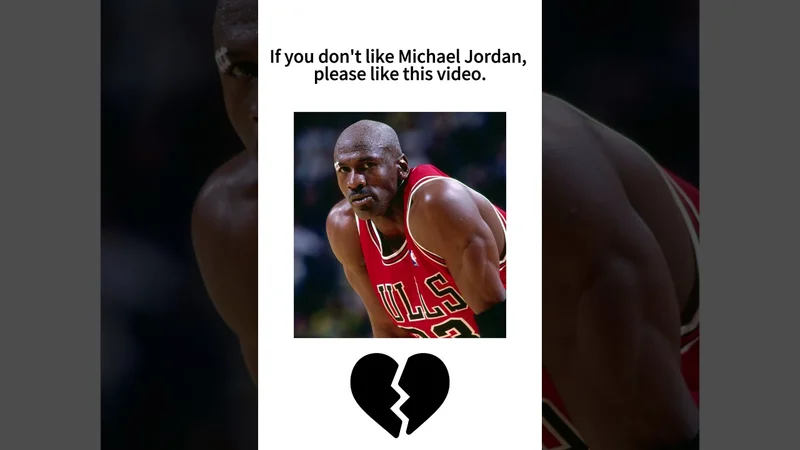 If you don't like Michael Jordan, please like this video.