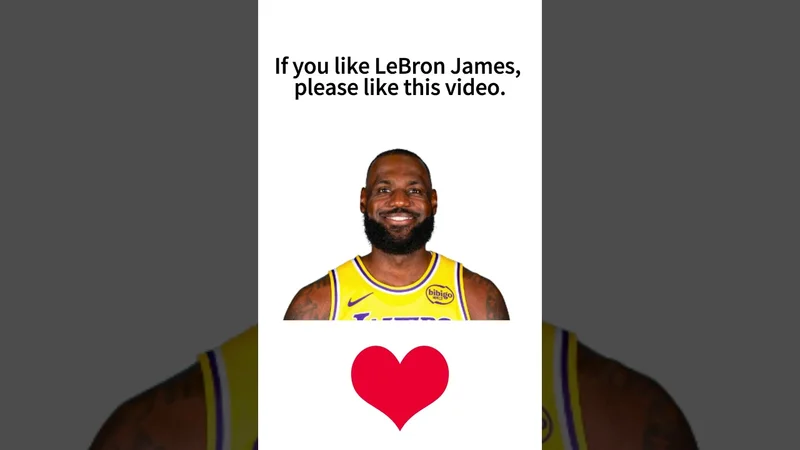 If you like LeBron James, please like this video.