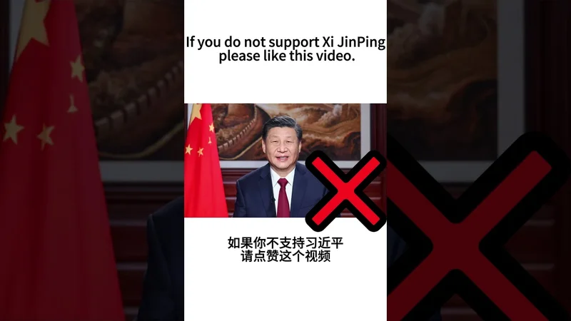 If you do not support Xi Jinping, please like this video.