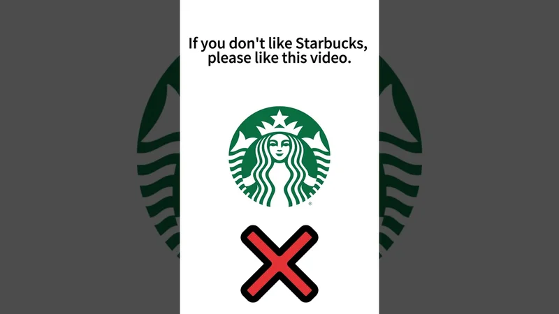 If you don't like Starbucks, please like this video.