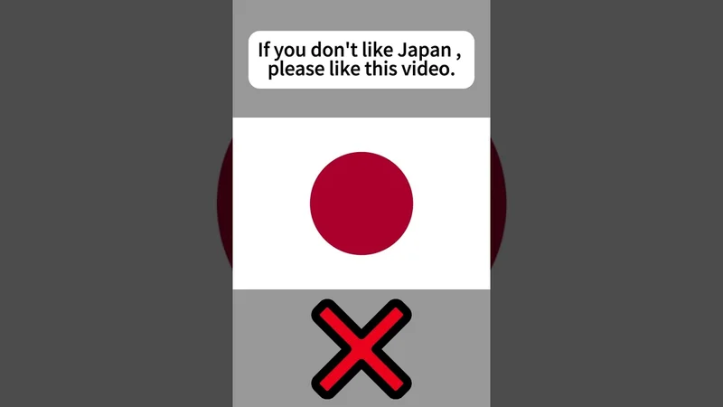 If you don't like Japan, please like this video.