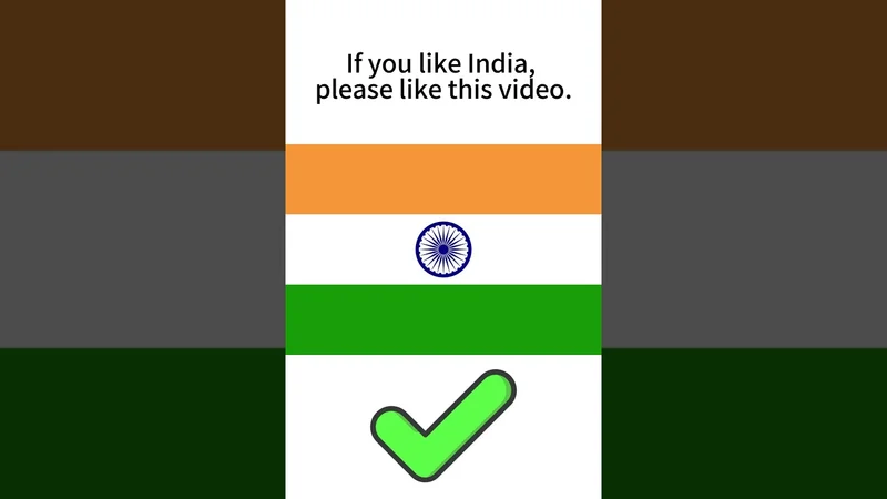 If you like India, please like this video.