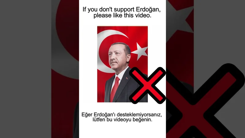 If you don't support Erdoğan, please like this video.