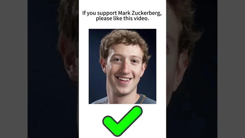 If you support Mark Zuckerberg, please like this video.