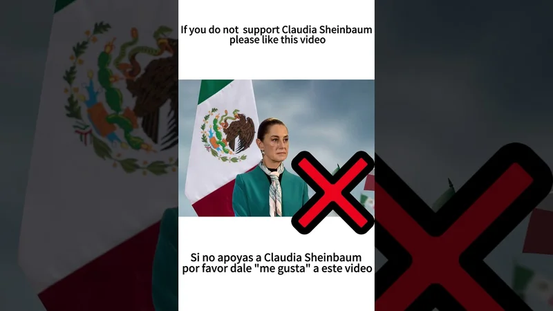 If you do not support Claudia Sheinbaum, please like this video.