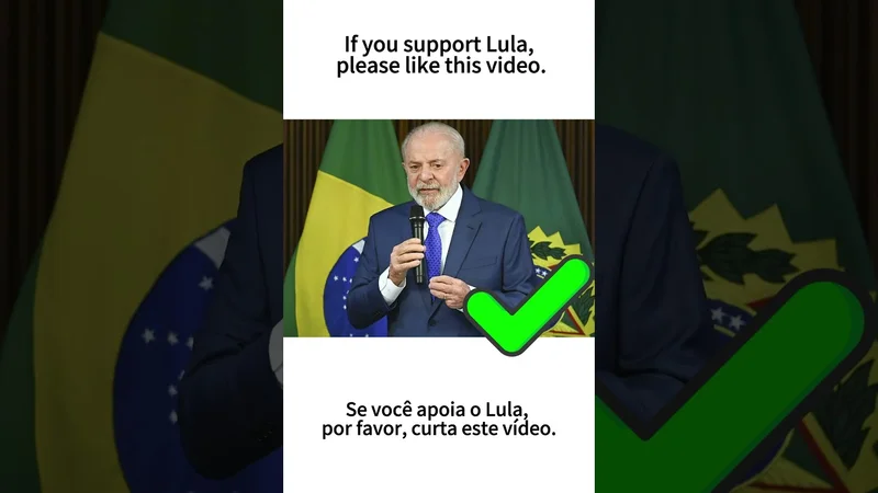If you support Lula, please like this video.