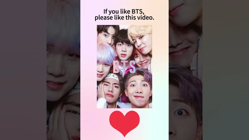 If you like BTS, please like this video.