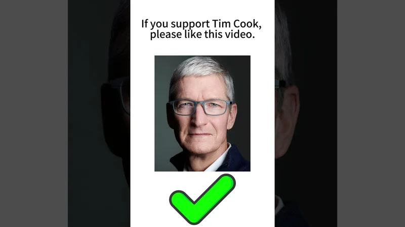 If you support Tim Cook, please like this video.