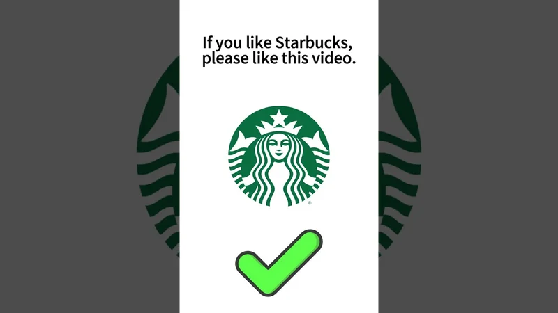 If you like Starbucks, please like this video.