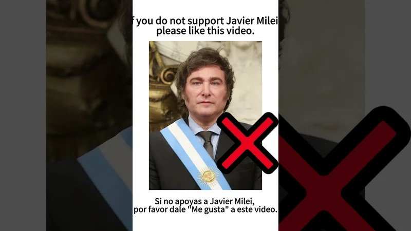 If you do not support Javier Milei, please like this video.