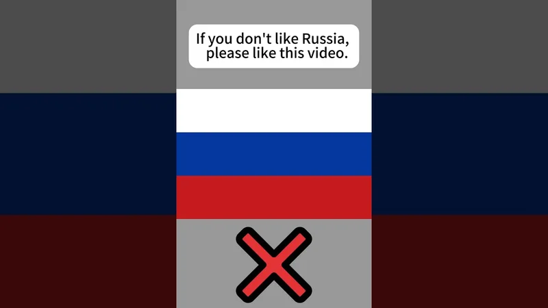 If you don't like Russia, please like this video.