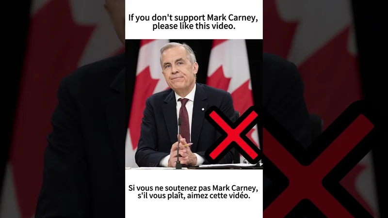 If you don't support Mark Carney, please like this video.